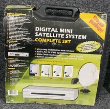 Digital Mini Satellite System Comag SL30/12 Portable Camping Caravan 12V 230V