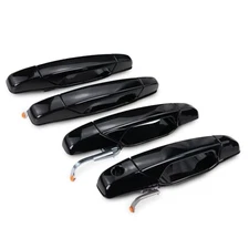 Exterior Door Handle Compatible with 2007 2008 2009 2010 2011 4 Pieces Black