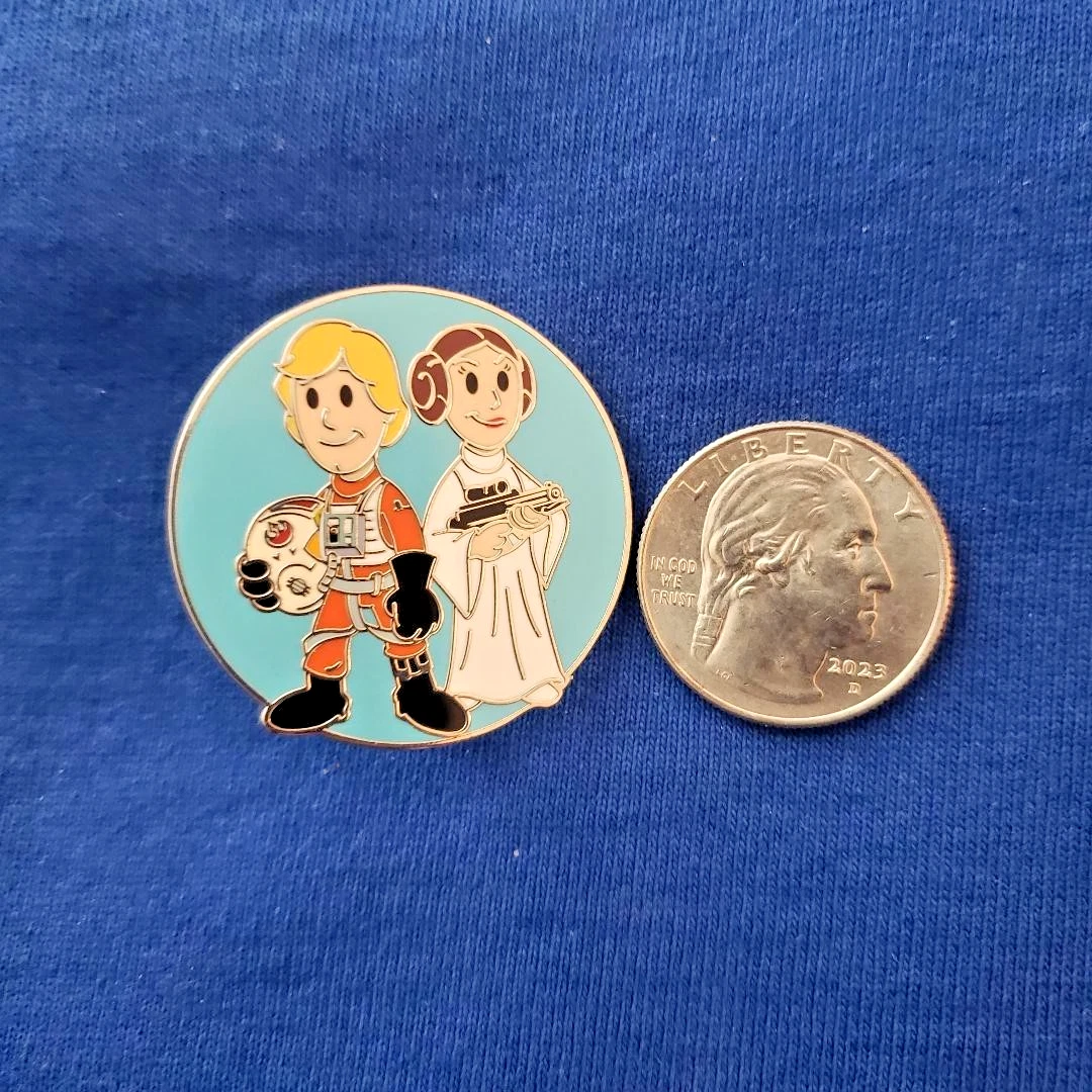Luke Skywalker and Princess Leia - Star Wars Cute Duos Starter 2024 DISNEY PIN
