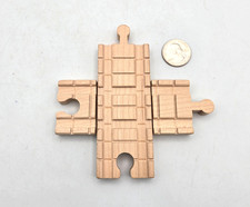 Thomas  Friends Train Wooden Railway 4-Way Track Rail Crossing Intersection