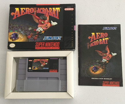 Aero the Acro-Bat (Super Nintendo Entertainment System, 1993) COMPLETE WORKS
