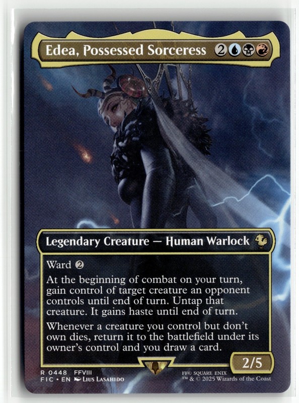 Edea Possessed Sorceress Final Fantasy Scene Promo MTG Magic Card - NM NON FOIL