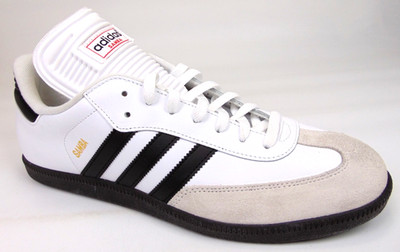 NEW! Adidas Samba Classic Men's Shoes Size 12.5 M, White Leather Casual Sneakers