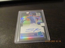 jackson kowar rated rookie optic 2022 numbered/50 bleck refractor auto