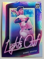 2021 Panini Donruss Optic - Lights Out Sandy Koufax #LO3 Holo Prizm Dodgers HOF 