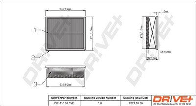 Dr!Ve+ Luftfilter für Land Rover Defender 2006-2016 Dr!Ve+ Dp1110.10.0526