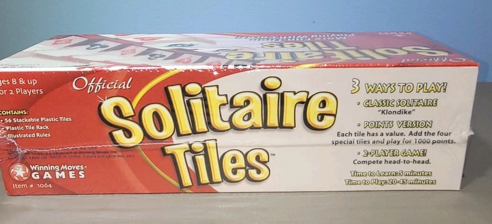 Azulejos Solitarios Movimientos Ganadores Juego Familiar 1 O 2 Jugadores Edad 8+ Foto 3 de 4