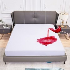 Waterproof Mattress Protector 18" Deep Pocket Mattress Cover Fitted Sheet Style