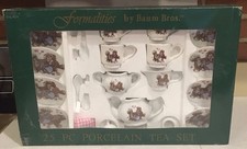 Child s 25 Piece Formalities Baum Bros Mini Teddy Bear Porcelain Tea Set
