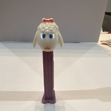 Cartoon Character Lamb Pez Dispenser Purple Stem
