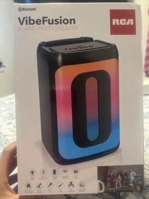 RCA Vibe Fusion Flame Party Portable Bluetooth Speaker New In Box Sealed