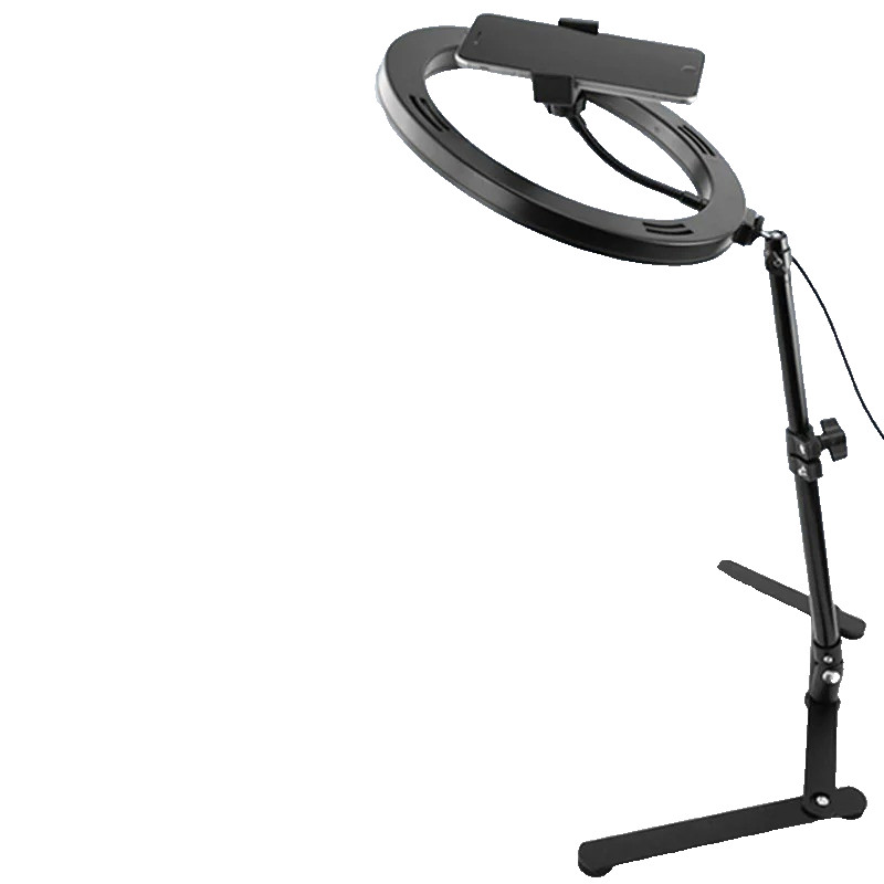 Ring light pour support téléphone de visioconférence réglable qui élimine les ombres du visage