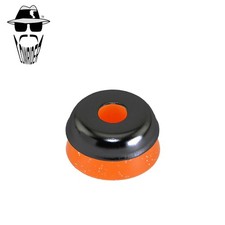 ORIGINAL LOWRIDER Black Springer Fork Head Ring Sparkle Orange Rubber Universal.
