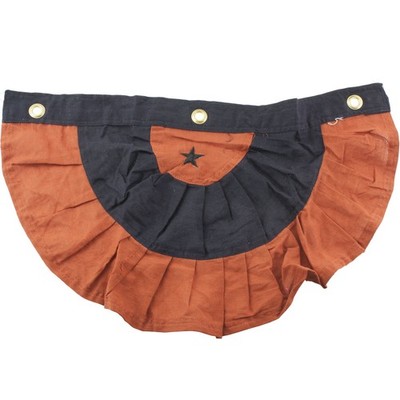Orange and Black Bunting Halloween Fall Decor Farmhouse Primitive 20'' x 12''