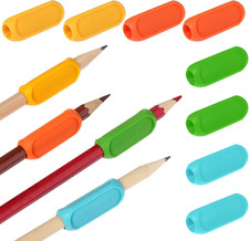 TIESOME 8 Pcs Silicone Pencil Grips, Pencil Grips for Kids Handwriting, Universa