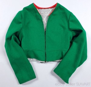 Swedish folk costume jacket Dalarna green wool traditional folkdrakt handmade