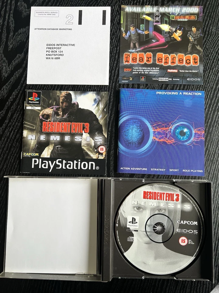 Resident Evil 3 Nemesis PS1 PAL Complete With Manual Black Label  - Image 4 of 4