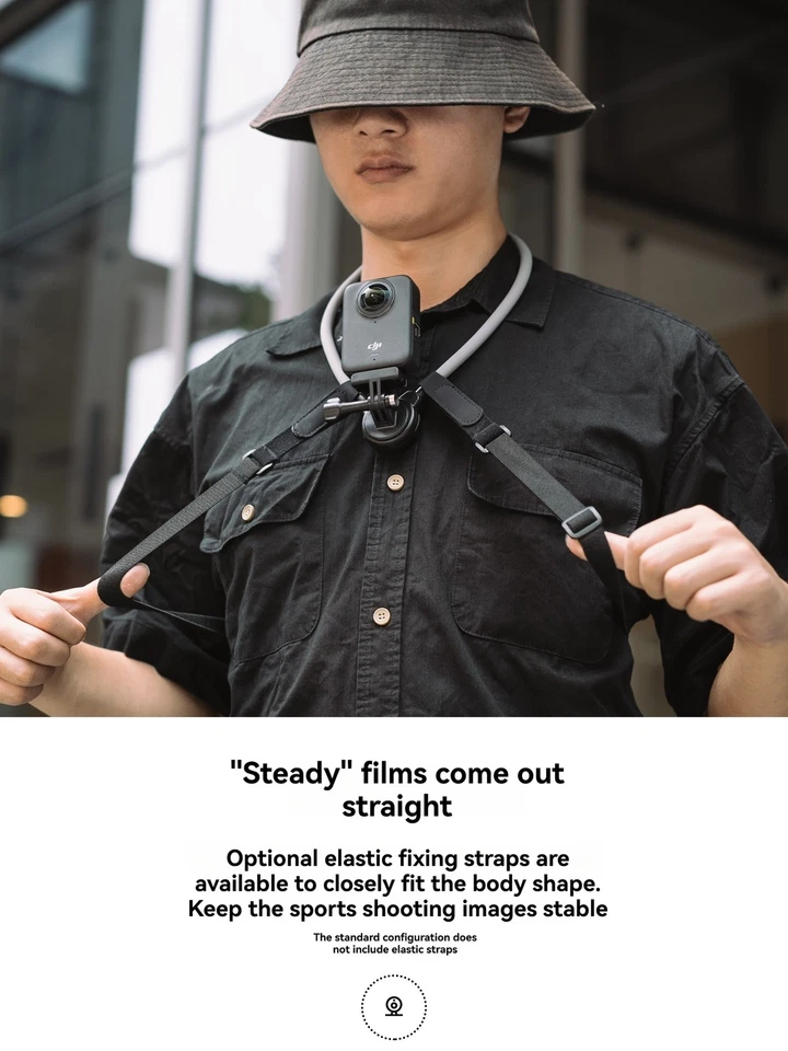 FUJING Magnetic Neck Holder for DJI Osmo360 Action Camera Cycling Vlogging - Image 3 of 4