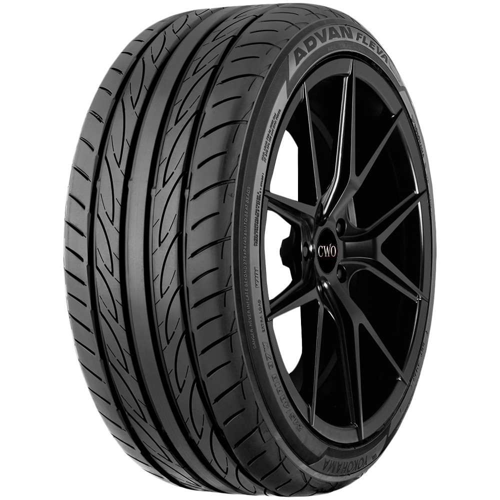 195/50R15 Yokohama Advan Fleva V701 82V SL Black Wall Tire