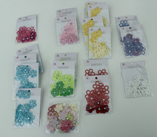 Queen Co. - 19 Pkgs. Layered Flower embellishments - Lot C