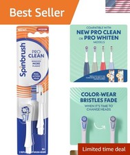 PRO Clean Electric Toothbrush Replacement Heads - 2 Count, Medium Bristles