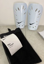 Nike J Guard Football Soccer Large Shin Guards White Adult
