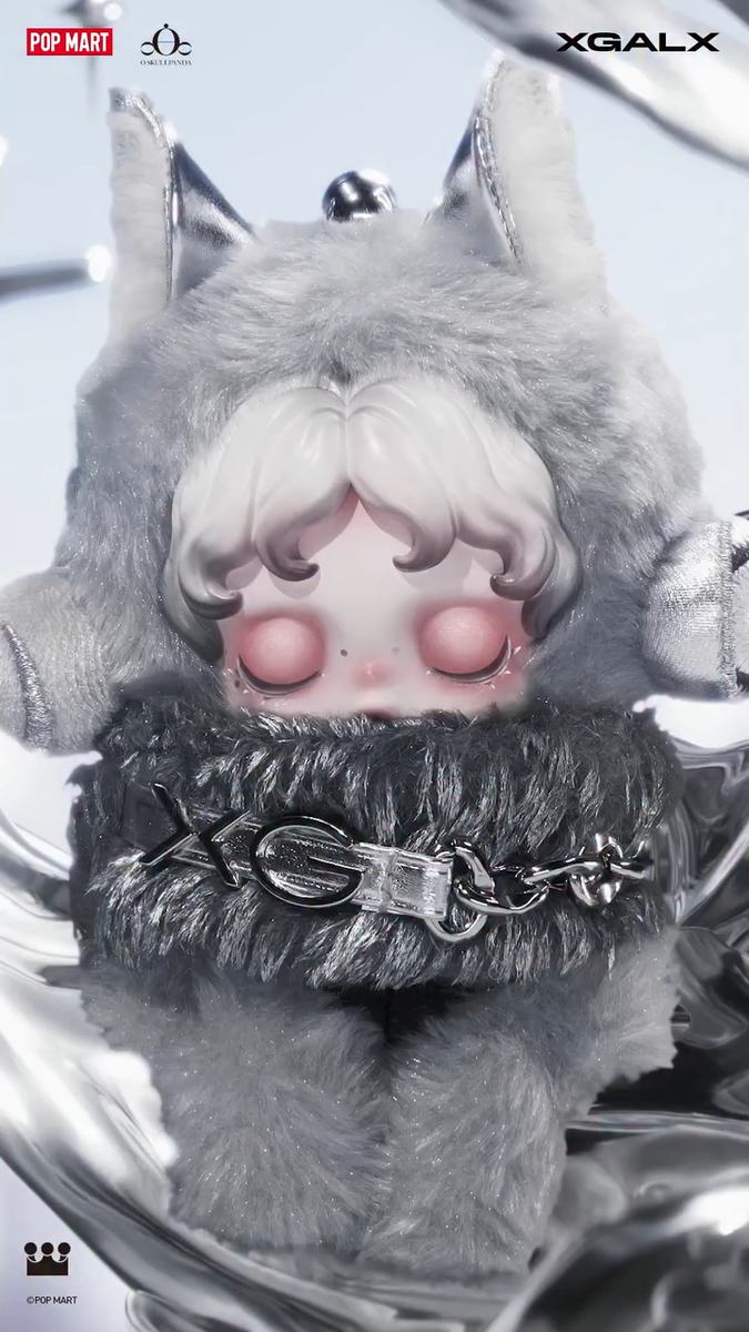 SKULLPANDA x XG Plush Doll Pendant Japan Exclusive SKULLPANDA POP