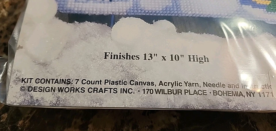 Snowman Family Plastic Canvas Kit #1468  Design Works Crafts New - Image 3 of 4