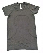 Lululemon Swiftly Tech Short Sleeve Crew Shirt Running Black Women's Size 6