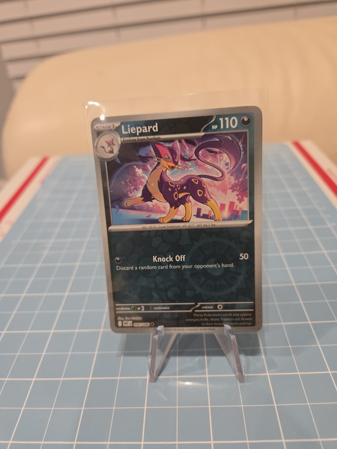 Liepard 056/086 - SV: White Flare Uncommon Reverse Holo NM