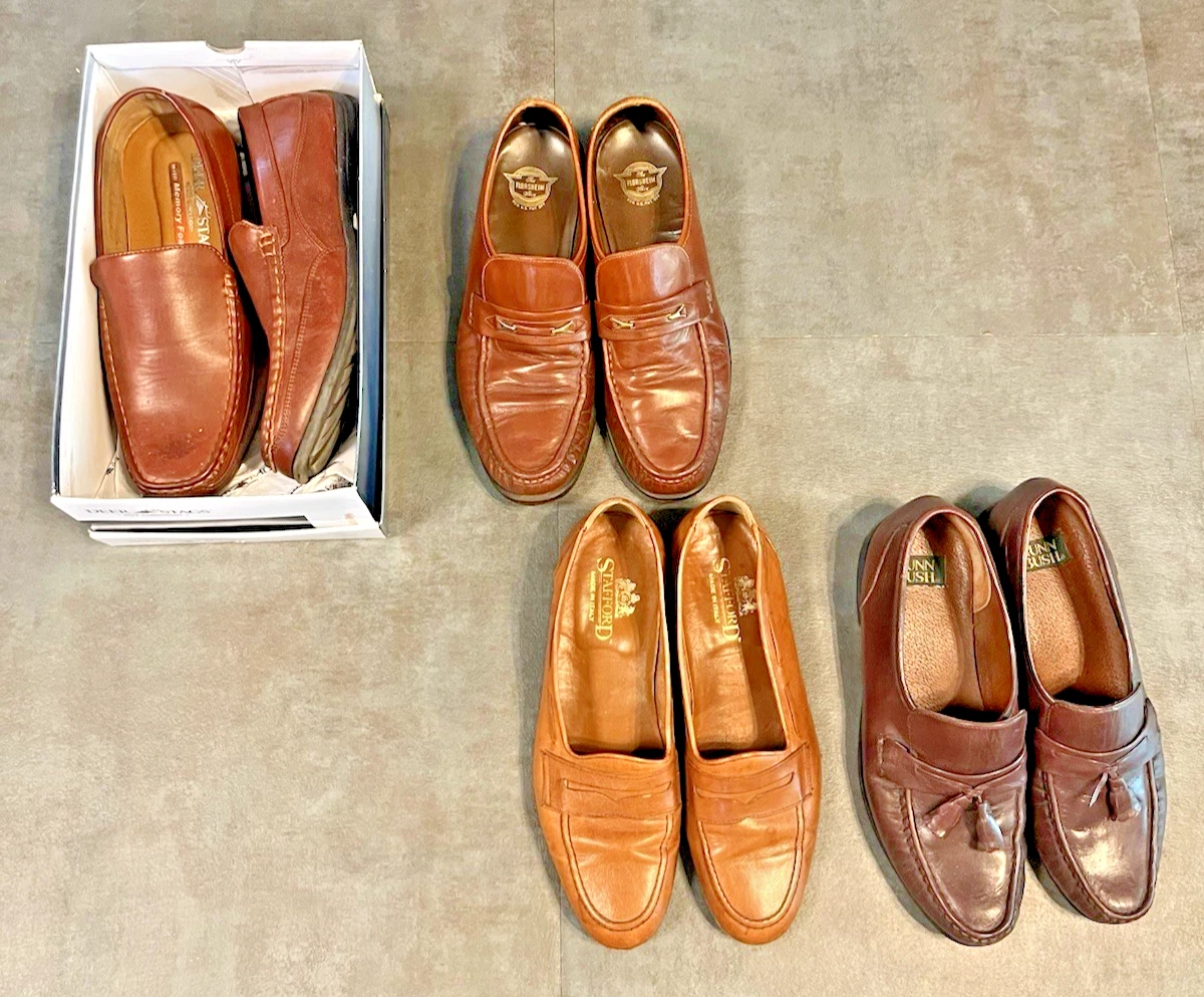 Florsheim Brown Vintage Shoes for Men 8 Men display picture 2