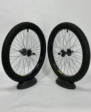 Haro 20in BMX Left Side Drive SouthPaw 48h Wheels Wheelset 14mm Axles 48 Spoke