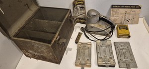 Vintage Sterling 1000 Pad Sander with 4 Sanding Pads Filters Lube Manual Working