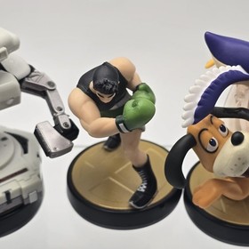 Amiibo Lot x4 - Rob, Mr. Game and Watch, Duck Hunt, Little Mac