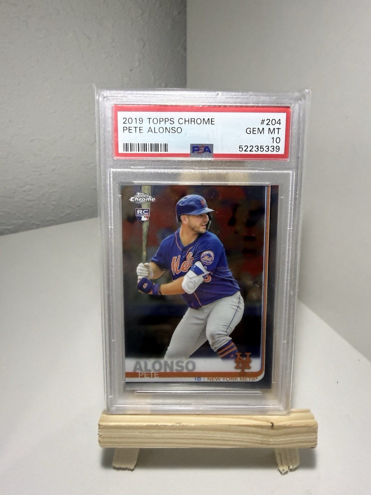 2019 Topps Chrome - Pete Alonso #204 PSA 10