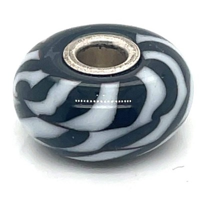 Trollbead Zebra Glass Bead
