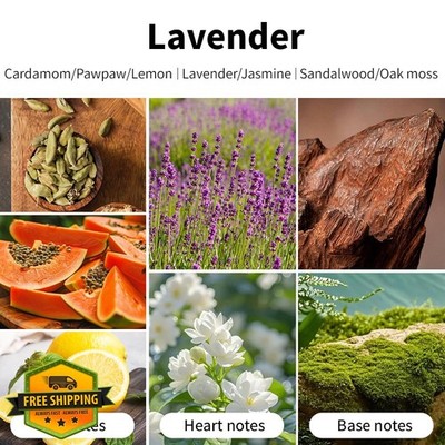 SVECKE Lavender Scented Candle 7oz Soy Wax Aromatherapy Long Burning Gift
