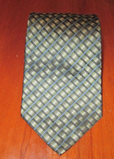 Van Heusen Green/Black/Blue 100 Imported Silk Tie 57" Long 4" Wide T-2