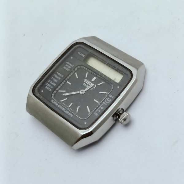 Seiko Quartz H357-505B Alarm Chronograph Ana Digi Vintage Watch