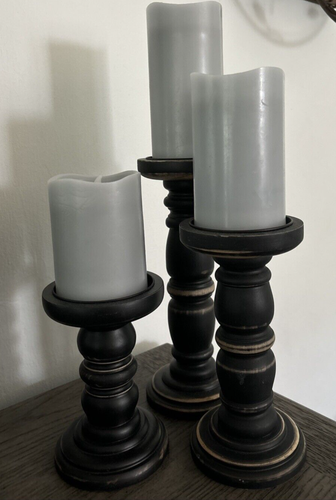 Home Reflections 6pc Ultimate Flameless Candle Set Gray Open box - Picture 7 of 7