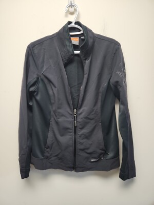 Merrell Aeroblock Full Zip Black Jacket Women's Size Medium Embroidered Arm
