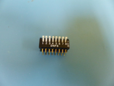 Vishay  DNP8 Qty of 3 per Lot SWITCH  DIP  SPST  8 POSITIONS  PIANO STYLE