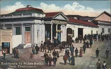 San Francisco California CA Sutro Baths Entrance c1900s-20s Postcard