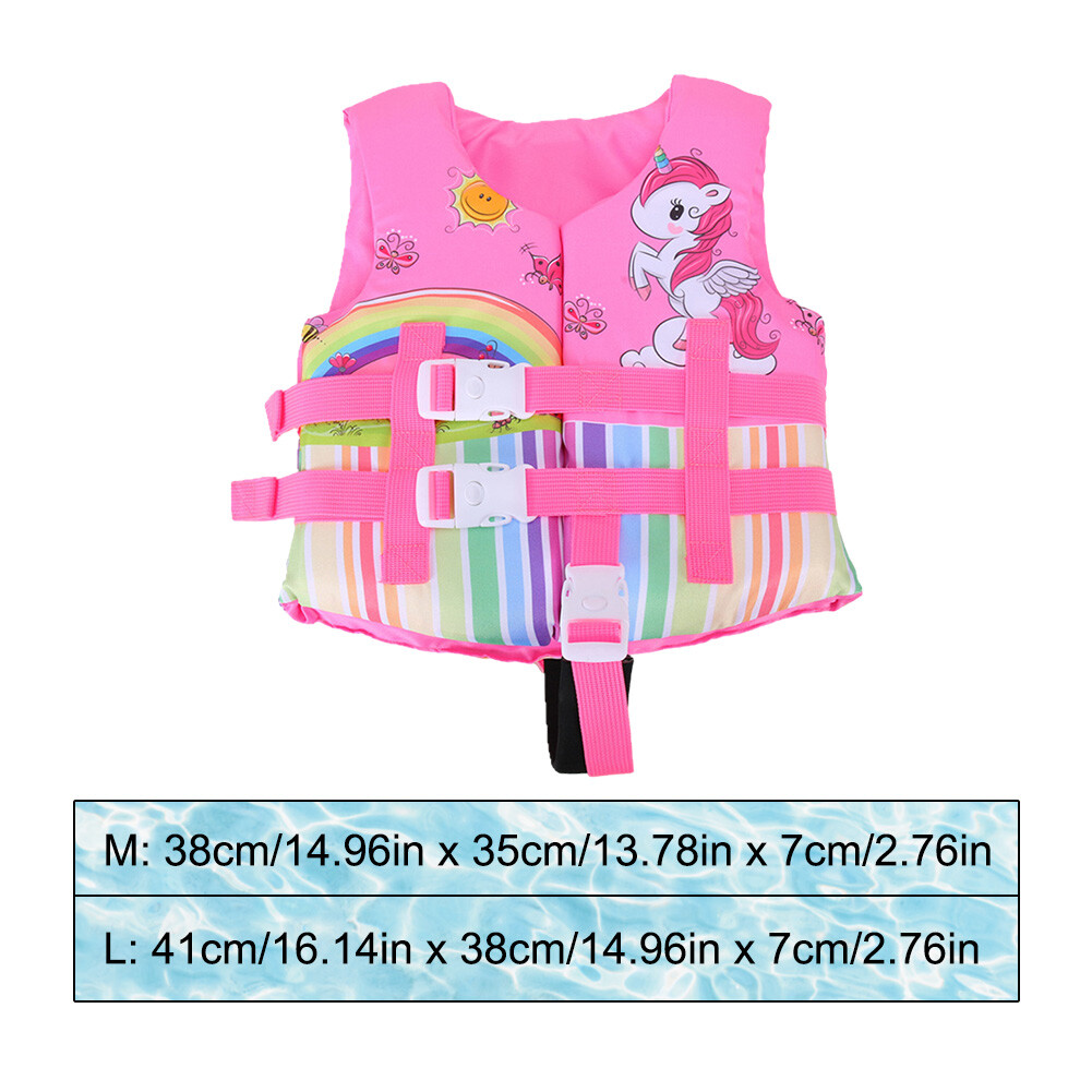 Cartoon Toddler Swim Vest Safety Buckle Design Swimsuit for 210 Year