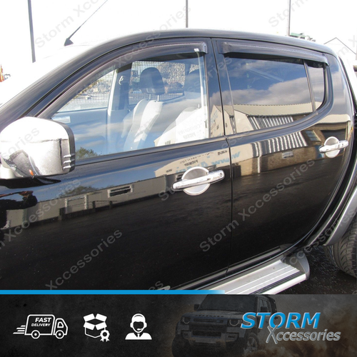 EGR WIND DEFLECTORS 4PC STICKONTYPE FOR MITSUBISHI L200 DCAB 2006
