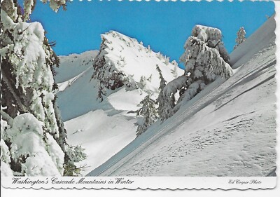 Winter in Washington's Cascade Mountains, UNP, EXC --POSTCARD