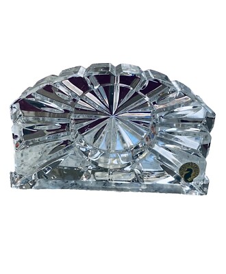 Waterford Crystal Made In Ireland Portico Desk Clock Frame - No Insert