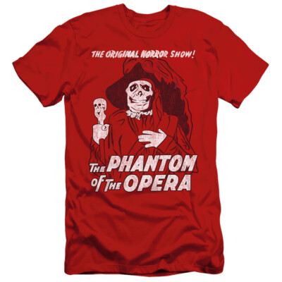The Phantom of the Opera Slim Fit T-Shirt Original Horror Red Tee
