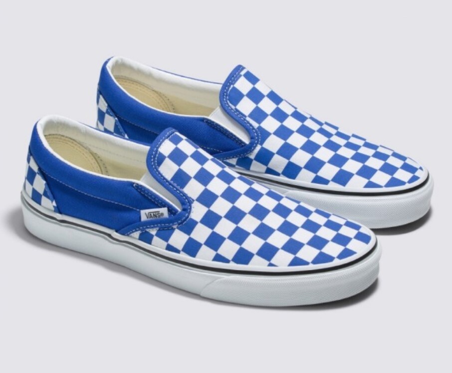 VANS OG Classic Slip-On Men's Sneaker in Blue Checkerboard VN0A7Q5D6RE-image