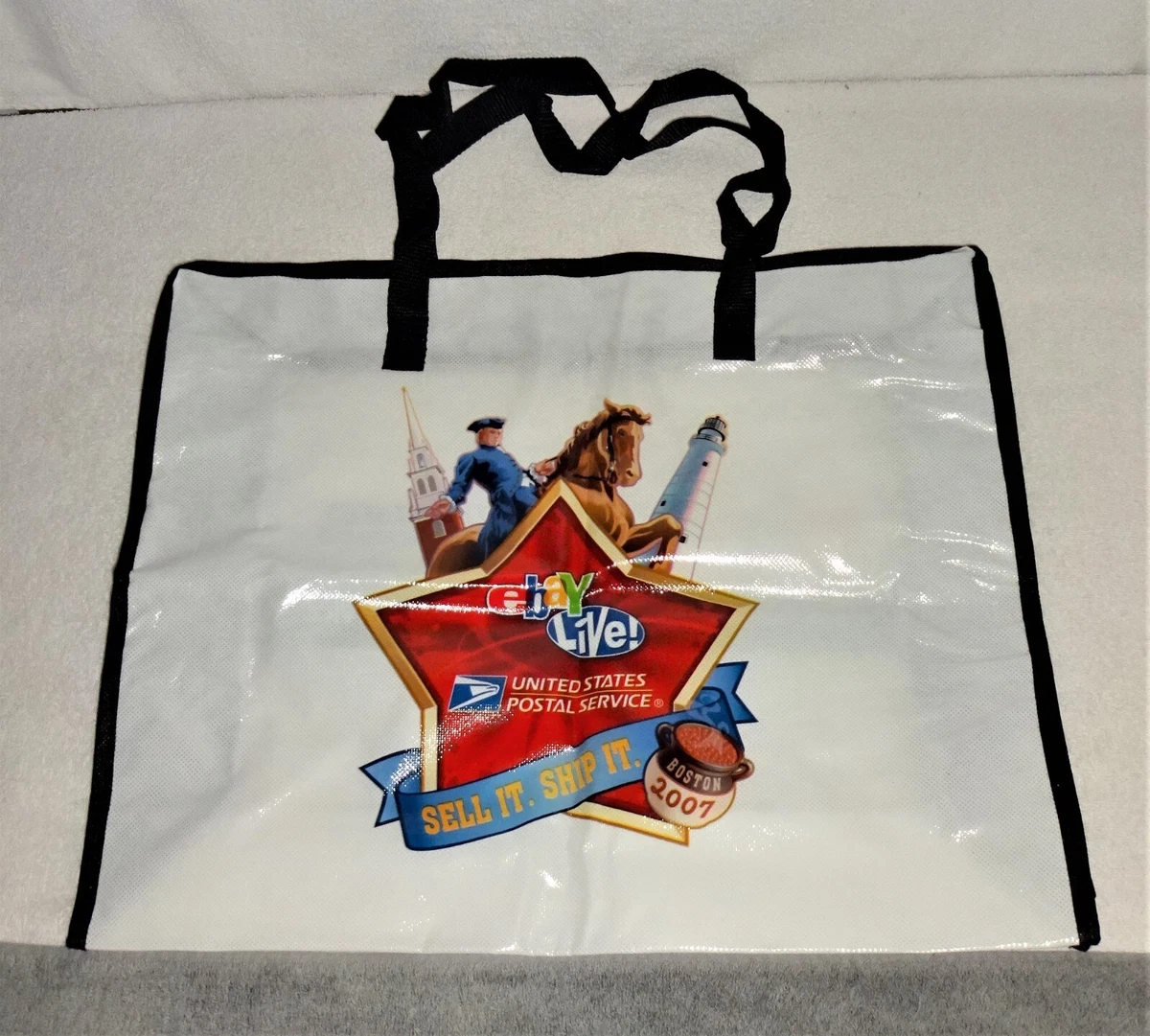 Live! BOSTON 2007 Convention  / USPS Zippered Tote Bag w/ Carry  Strap